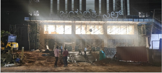Completed Paving Works and Civil Work at Jayalaxmi Silks